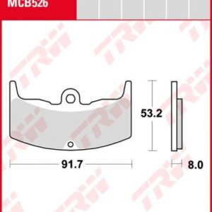 Pastillas De Freno Trw Honda Cbx 550 82-84Ant.
