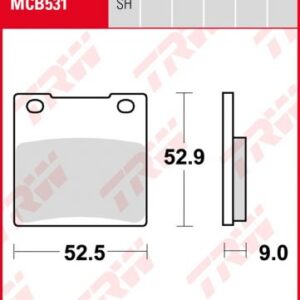 Pastillas De Freno Trw Sinter Suzuki Gsx-Rsv 650 Post.