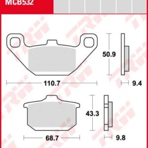 Pastillas De Freno Trw Kawa Gpz 250/1100Vn1500