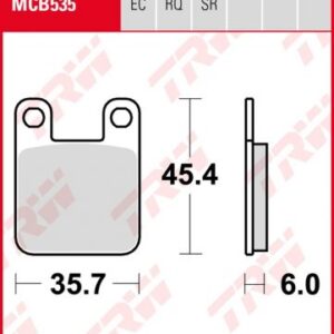Pastillas De Freno Trw Aprilia Rs-Rx-Sx 5006-08 Post.