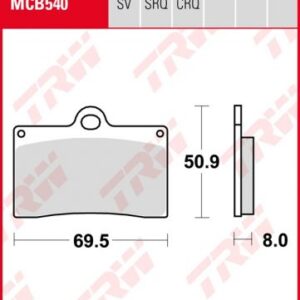 Pastillas De Freno Trw Hypercarbon Racing Ducati-Aprilia-Honda