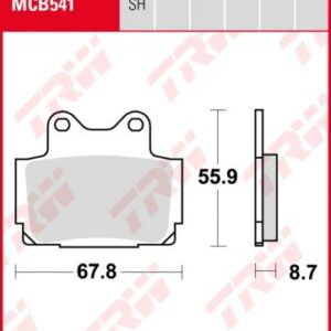 Pastillas De Freno Trw Sinter Yamaha Fazer 600Post.