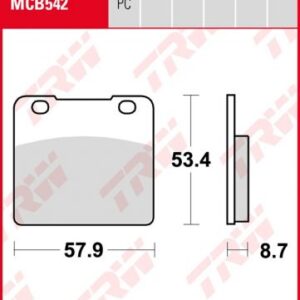 Pastillas De Freno Trw Suzuki Intruder Ant.