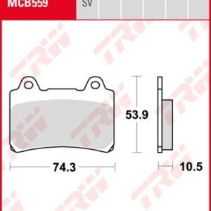 Pastillas De Freno Trw Yamaha Tdm 850 -95Ant.