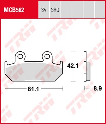 Pastillas De Freno Trw Honda Africa Twin-93 Ant.