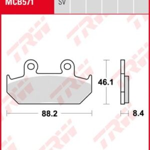 Pastillas De Freno Trw Sinter Honda Vfr 75086-87 Ant.