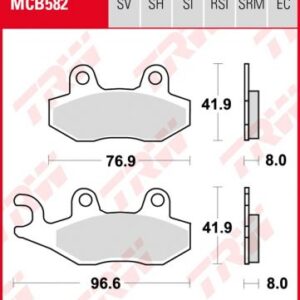 Pastillas De Freno Trw Sfa Hh Kymco Agility50/125 Ant. Burgman 07-...