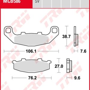 Pastillas De Freno Trw Suzuki Rgv 250 Post.