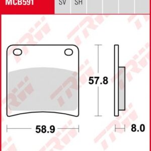 Pastillas De Freno Trw Suzuki Gsx-F 600/750Ant.