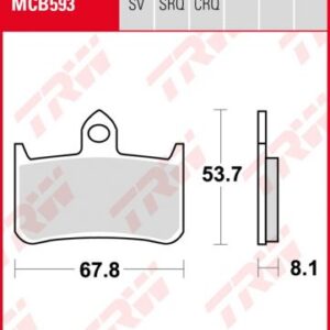 Pastillas De Freno Trw Hypercarbon Racing Honda Cb 900 Hornetant.