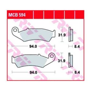 Pastillas de Freno Trw Honda Vfr 750 -90post.