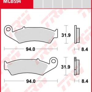 Pastillas De Freno Trw Honda Vfr 750 -90Post.
