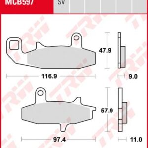 Pastillas De Freno Trw Suzuki Dr650/750/800Ant.