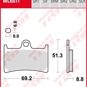 Pastillas De Freno Trw ScooterSinterizada