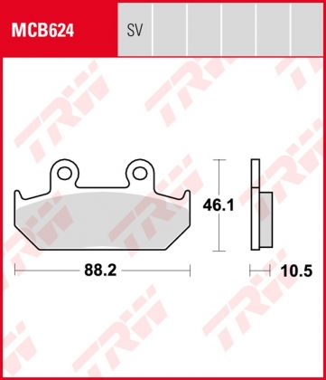 Pastillas De Freno Trw Honda Nx Dominator
