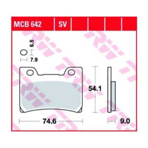 Pastillas de Freno Trw Sinter Yamaha Fzr 1000exup Ant.