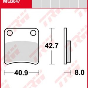 Pastillas De Freno Trw Scooter Daelim S-Five 50Ant.Sym Super Fancy...