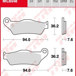 Pastillas De Freno Ducati Monster620/695/800 Ant.