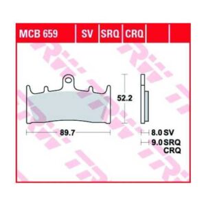 Pastillas de Freno Trw Srq Circuito y Entrenos Suzuki Gsx-r… — MCB659SRQ