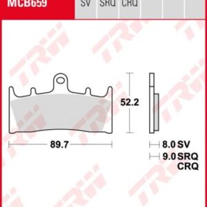 Pastillas De Freno Trw Sinter Suzuki Gsx-R 100001- Ant.