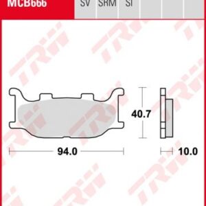 Pastillas De Freno Trw Scooter Sinter Yama Majesty250/400
