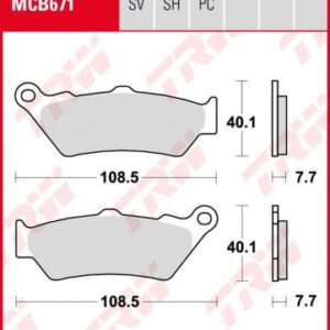 Pastillas De Freno Trw Bmw F650-Aprilia Ant