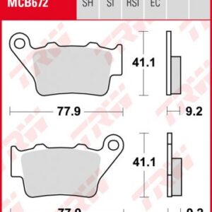 Pastillas De Freno Trw Bmw F650 Post.