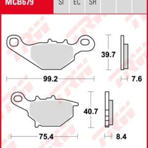 Pastillas De Freno Trw Sfa Suzuki Epicuro