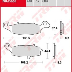 Pastillas De Freno Trw Suzuki Sv 650 Ant.Sx