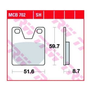 Pastillas de Freno Trw Sinter Yamaha R1 98-00post.
