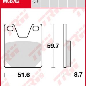 Pastillas De Freno Trw Sinter Yamaha R1 98-00Post.