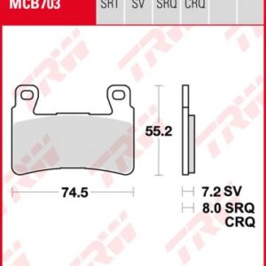 Pastillas De Freno Trw Sinter Honda Cbr600 F/Rrant.