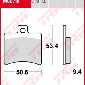 Pastillas De Freno Trw Aprilia Rs 125 06-07Post.
