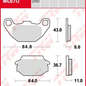 Pastillas De Freno Trw Kymco Agility 50-12508-15