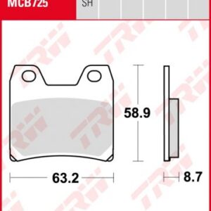 Pastillas De Freno Trw Sinter Yamaha Fzs 1000Fazer Post.