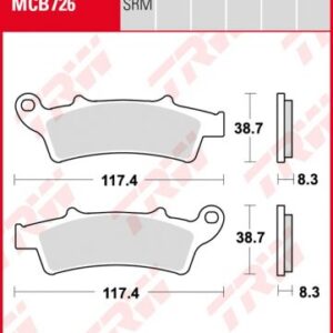Pastillas De Freno Trw Scooter Piaggio Beverly350 Sport Touring 11-