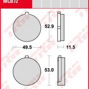 Pastillas De Freno Trw Suzuki Gs550/100077-80