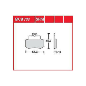 PASTILLA DE FRENO TRW SCOOTER SINTERIZADA