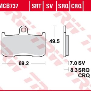 Pastillas de Freno Trw Hypercarbon Racing Kawa Zx-9r 02-ant.