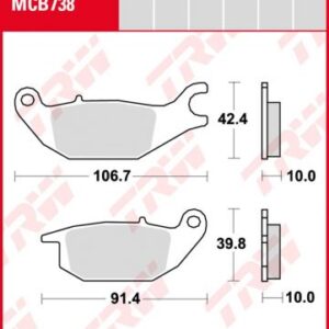 Pastillas De Freno Trw Honda Xl125 Varadero01-