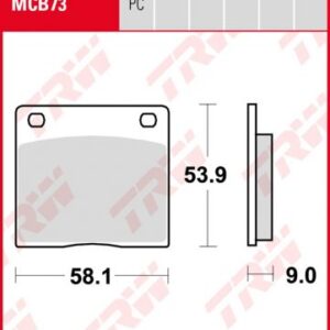 Pastillas De Freno Trw Suzuki Gsx750 Katana84-