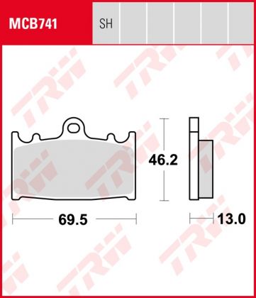 Pastillas De Freno Trw Suzuki Vl 1500 Int R.02-03 Post.