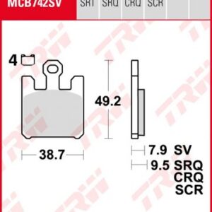 Pastillas De Freno Trw Hypercarbon Racing