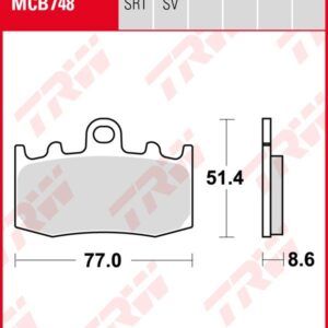 Pastillas De Freno Trw Sinter Bmw R1150/K12 Ant00-
