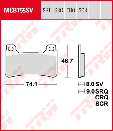 Pastillas De Freno Trw Hypercarbon Racing Honda Cbr600/1000Rr...
