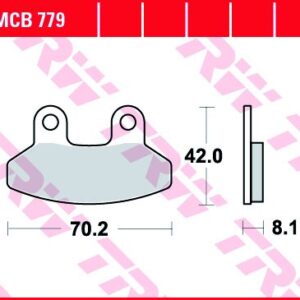Pastillas de Freno TRW MCB779 Sym JOYRIDE 125 EVO Desde 2012