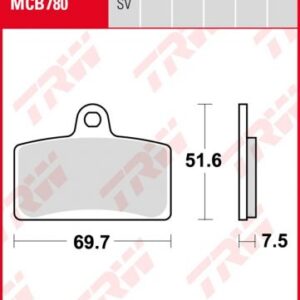 Pastillas De Freno Trw Derbi Gpr 125 04-06Ant.