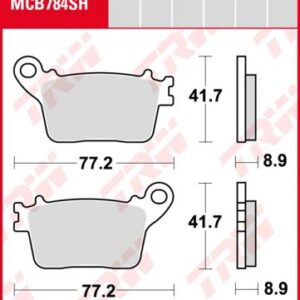 Pastillas De Freno Trw Sinter Honda Cbr 600 Rr07- Hornet 600 07- Post.