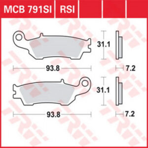 PASTILLA SINTER OFFROAD MCB791SI TRW