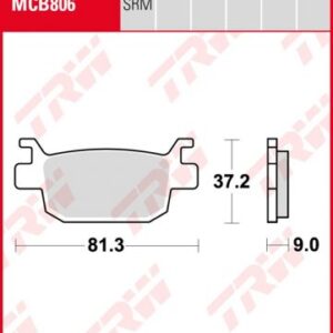 Pastillas De Freno Trw Scooter Sinter Honda Sh300Ipost.